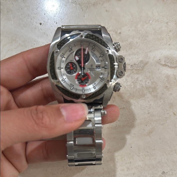 Stainless Steel Chronograph Men's Watch - Picture 1 of 4